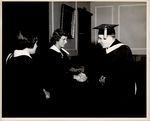 President Trentwell Mason White Congratulates Students, ca. 1940s - 50s