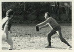 Lesley students and faculty and staff softball game, 1986 by Lesley College