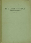 The Lesley School (1929-1930)