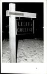 First Lesley College Sign on Campus