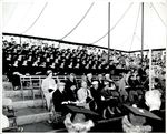 Seated Under Tent, Commencement ca.1940s - 50s