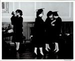 Students Preparing for Commencement, Commencement ca. 1950s by Paul Allard