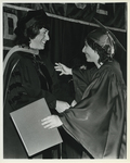Threshold Program Director Arlyn Roffman at Threshold Commencement, 1987 by Lesley College