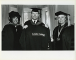 Threshold Program Director Arlyn Roffman and President McKenna at Threshold Commencement, 1987 by Lesley College