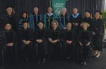 Members of the Lesley Board of Trustees with Honorees David McCullough and Graham Nash at Lesley Commencement, 2013 by Lesley College