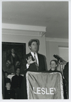 Senator John Kerry speaking at Lesley College, 1996 by Lesley College