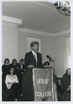 Senator John Kerry speaking at Lesley College, 1996 by Lesley College