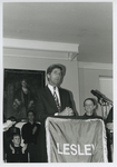Senator John Kerry visiting Lesley College, 1996 by Lesley College