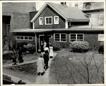 Dining room building on the upper campus, 1940s