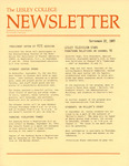 The Lesley College Newsletter (September 22, 1983) by Lesley College
