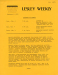 Lesley Weekly (February 4, 1973) by Lesley College