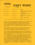 Lesley Weekly (April 2, 1973) by Lesley College