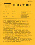 Lesley Weekly (May 22, 1973) by Lesley College