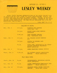 Lesley Weekly (September 28, 1973) by Lesley College