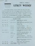 Lesley Weekly (October 19, 1973) by Lesley College