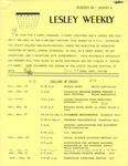 Lesley Weekly (December 14, 1973) by Lesley College