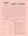 Lesley Weekly (February 5, 1974) by Lesley College