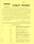 Lesley Weekly (March 1, 1974) by Lesley College