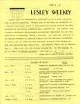 Lesley Weekly (March 8, 1974) by Lesley College