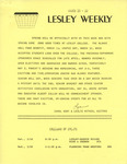 Lesley Weekly (March 15, 1974) by Lesley College