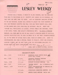 Lesley Weekly (March 22, 1974) by Lesley College