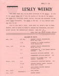 Lesley Weekly (April 5, 1974) by Lesley College