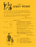 Lesley Weekly (October 10, 1974) by Lesley College