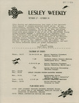 Lesley Weekly (October 17, 1974) by Lesley College