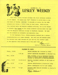 Lesley Weekly (October 24, 1974) by Lesley College