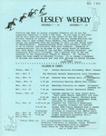 Lesley Weekly (November 7, 1974) by Lesley College