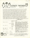 Lesley Weekly (November 14, 1974) by Lesley College