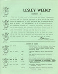 Lesley Weekly (December 5, 1974) by Lesley College