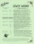 Lesley Weekly (January 6, 1975) by Lesley College