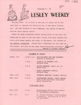 Lesley Weekly (February 6, 1975) by Lesley College