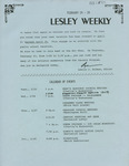 Lesley Weekly (February 24, 1975) by Lesley College