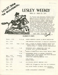 Lesley Weekly (March 19, 1975) by Lesley College