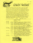 Lesley Weekly (April 3, 1975) by Lesley College