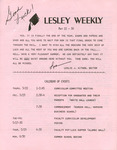 Lesley Weekly (May 22, 1975) by Lesley College