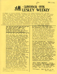 Lesley Weekly (June 18, 1975) by Lesley College