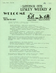 Lesley Weekly (July 1, 1975) by Lesley College