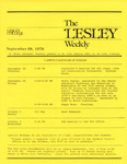 The Lesley Weekly (September 28, 1978) by Lesley College