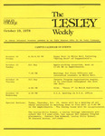 The Lesley Weekly (October 19, 1978) by Lesley College