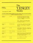 The Lesley Weekly (November 9, 1978) by Lesley College