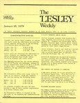 The Lesley Weekly (January 25, 1979) by Lesley College