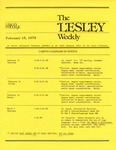 The Lesley Weekly (February 15, 1979) by Lesley College