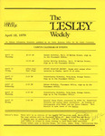 The Lesley Weekly (April 22, 1979) by Lesley College