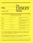 The Lesley Weekly (April 26, 1979) by Lesley College