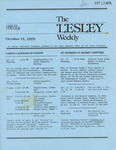 The Lesley Weekly (October 11, 1979) by Lesley College