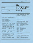 The Lesley Weekly (November 8, 1979) by Lesley College