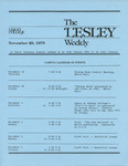 The Lesley Weekly (November 29, 1979) by Lesley College